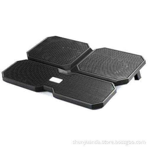 Notebook cooler, multi-angle adjustment, dual 10cm fan, dual USB ports